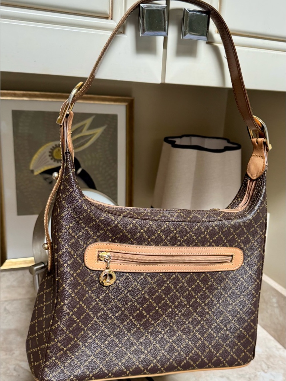 Vintage La Tour Eiffel Shoulder Bag